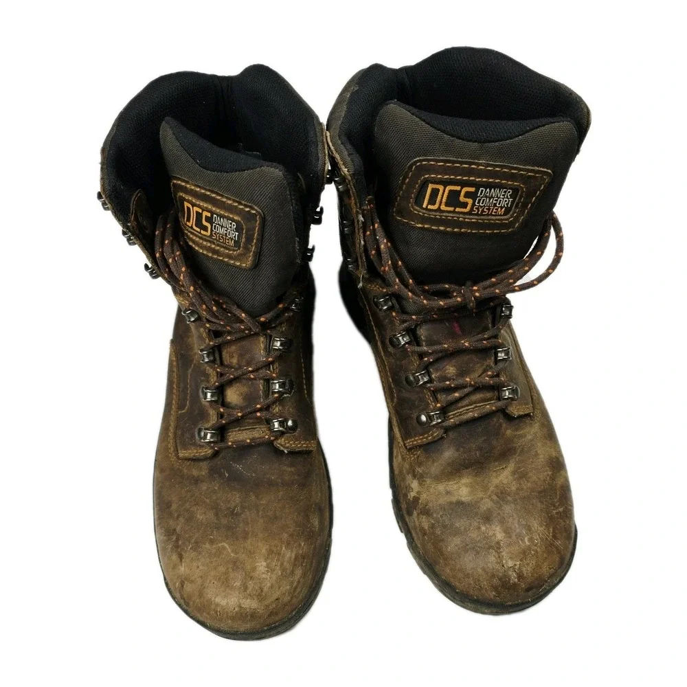 Danner Crafter 8 Brown Waterproof Work‎ Boots Mens 8 Danner Dry Comfort System